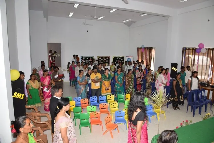 A gathering in the school hall for a music programme