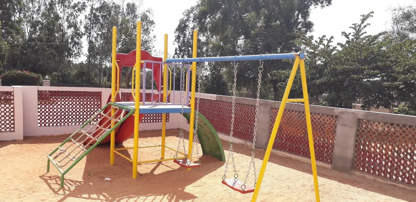 The pre-primary playground swings